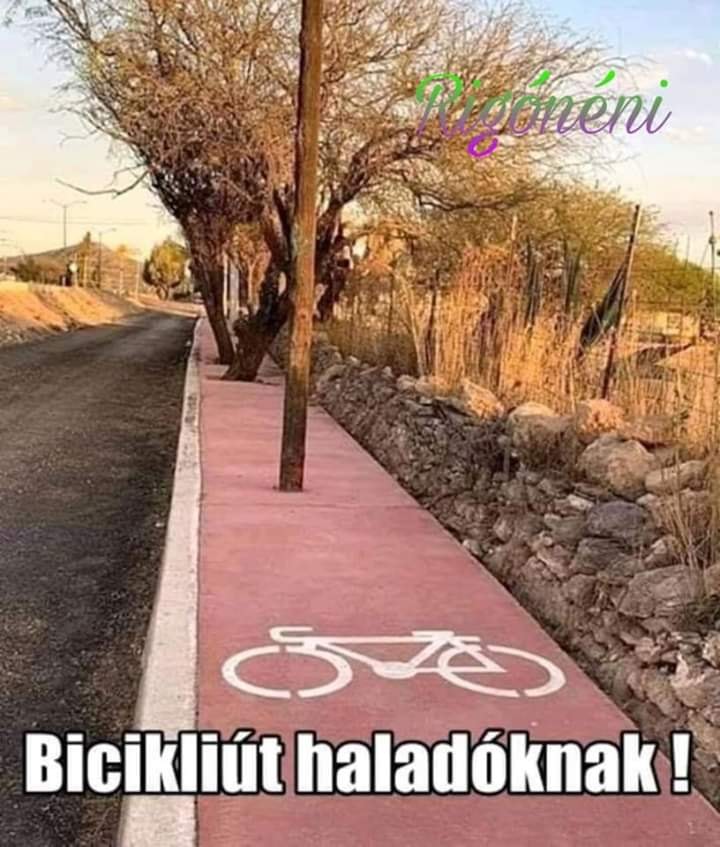 bicikliút haladóknak
